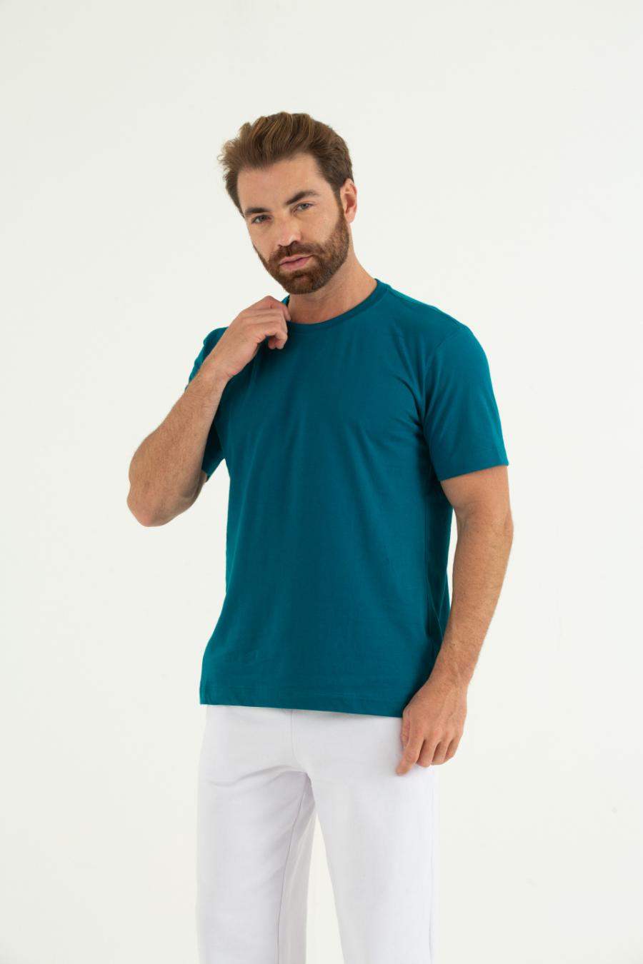 Camiseta MC Azul Petróleo
