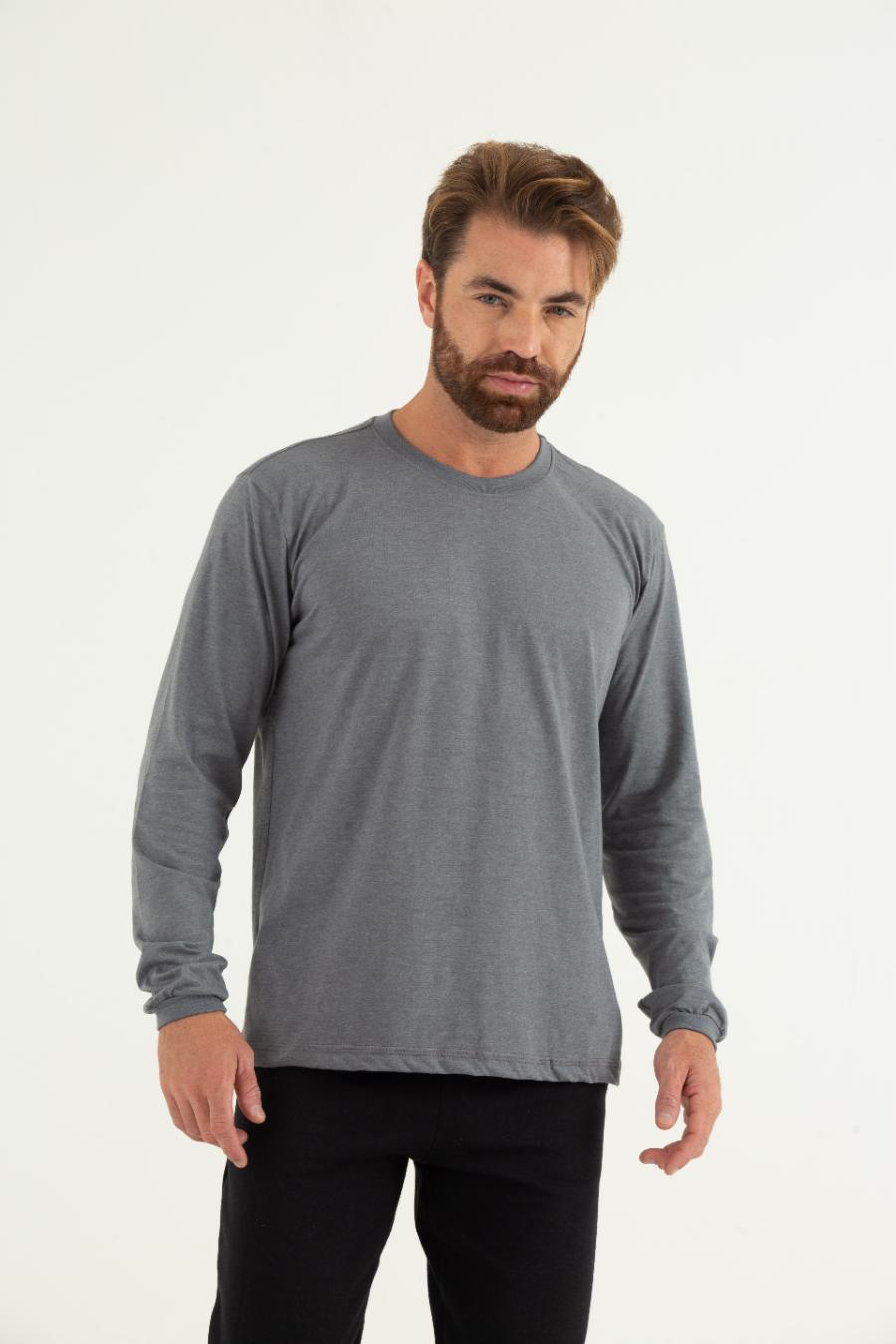 Camiseta ML Cinza Médio